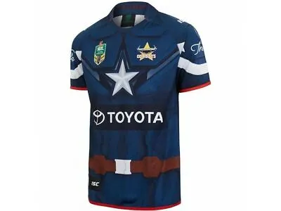 NQ Cowboys NRL Captain America Marvel Jersey Adults Ladies Sizes ONLY!7 • $62