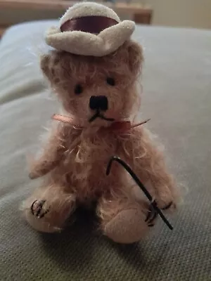 Miniature Teddy Bear 4 Inches Jointed Part Of  The Teddy Bear Museum Collection • £15