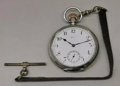 Vtg 1915 WW1 Era Equity Watch Co Boston Solid Sterling Silver 51mm Pocket Watch • $135.65