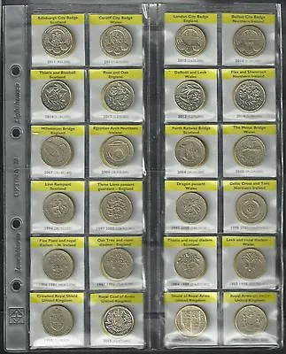 UK £1 ONE POUND COIN RACE - All 24 Designs - 41 Coins - ALL YEARS - 1983-2015  • £2.75