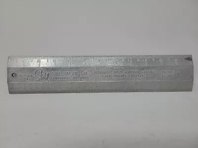 Vintage Metal Ruler Stahl Specialty Kingsville Missouri Aluminum Mold RARE! • $27.99