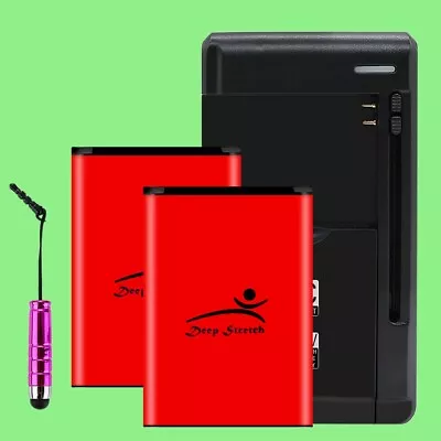 Long Life 2x 3980mAh Battery Portable Charger Stylus For LG Motion 4G MS770 New • $62.91
