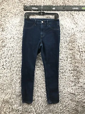 H&M High Waist Skinny Ankle Jeans Size 28 Womens Dark Wash Blue • $9.21