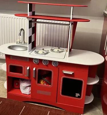 £155 • Buy Early Learning Centre Diner Wooden Play Kitchen - Assembled, No Box, New - Red