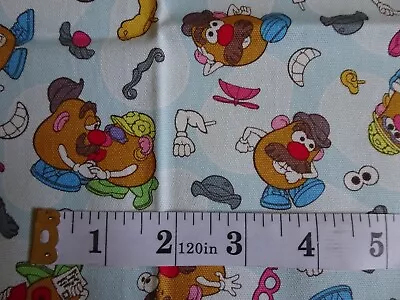 Fabric Remnant Mr. And Mrs.Potato Head 21W X 21L • $12