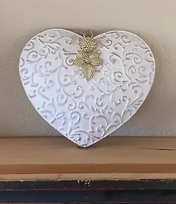 $28.90 • Buy Metal Hanging Heart Shaped Wall Decor Artisan Made