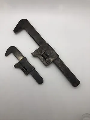 Vintage Mossberg A-1 & Wizard No. 9 Adjustable Bicycle Monkey Wrenches Lot Of 2 • $18.99