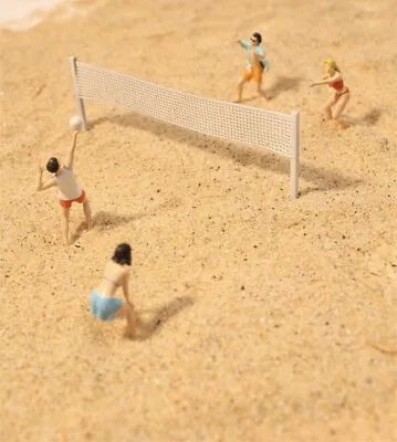 CR 1:64 Painted Figure Model Miniature Resin Diorama  Beach Volleyball Sports • $8.99