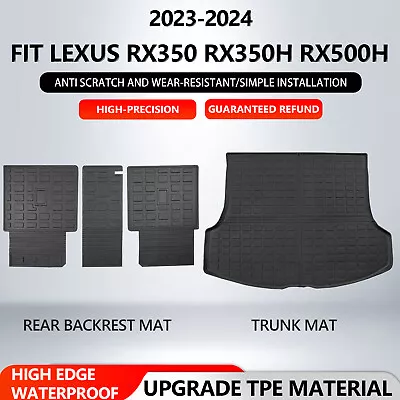 For 2023 2024 Lexus RX350 RX350H RX500H Cargo Liner Cargo Mats Trunk Liners • $47.69