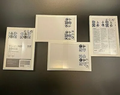 IKEA YLLEVAD Collage Picture Frame For 4 Photos White Wall Mounted 10cm X 15cm • $8.50