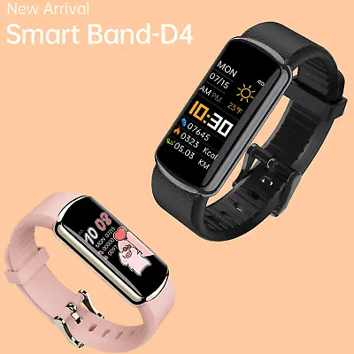 $45.99 • Buy Fashion Man Women Smart Watch Heart Rate Blood Pressure Tracker Fitness Bracelet