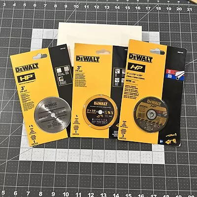 DeWalt 3” Diamond Blades / General Purpose Metal Cutting Wheel Packs - New • $37.94