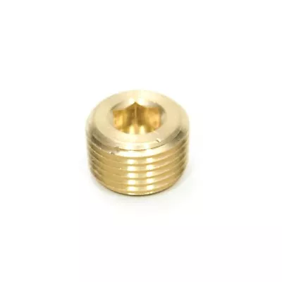 1/2 Male Npt Countersunk Pipe Plug Brass Fitting Allen Hex Key Water Oil Gas • $7