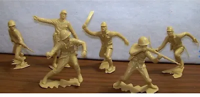  MARX TOYS Molded Japanese  Plastic Soldiers 6 Inch Set No Box • $5.99