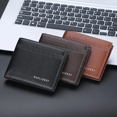 Men Clutch Bifold Wallet Leather Money Front Pocket Card Holder Purse Handbag • $7.99