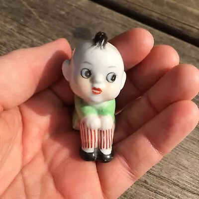 Old Vintage Small Cute Japanese Chip Porcelain Doll Figure 2” Tall • £18