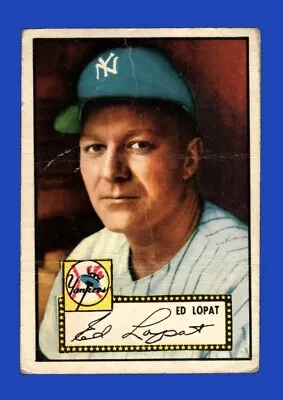 1952 Topps Set-Break # 57 Ed Lopat LOW GRADE (crease) *GMCARDS* • $0.79