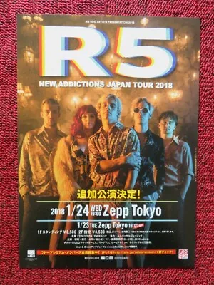 R5 - New Addictions Tour Japanese Music Tour Gig Poster 2018 • $9.86