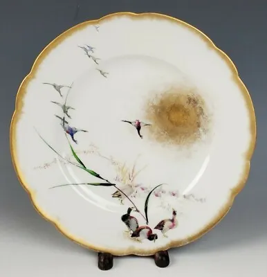 Antique Haviland Felix Bracquemond Parisien Dinner Plate Sun Limoges Porcelain • £336.04