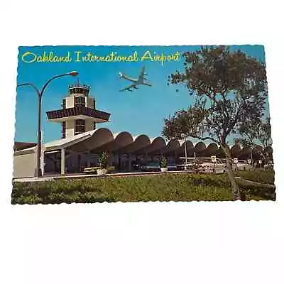 Vintage Postcard 1960s Oakland Airport California Aviation Souvenir MCM • $4.80