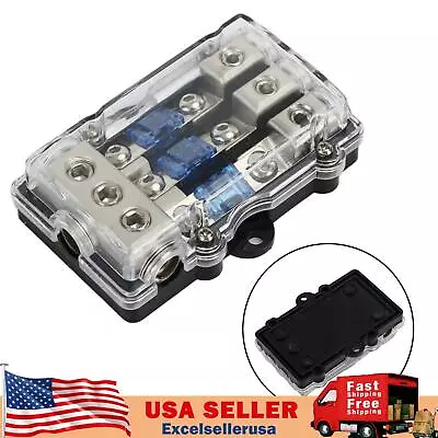 3Way Car Mini ANL Blade Fuse Holder Stereo Audio Power Distribution Block 60 Amp • $20.89