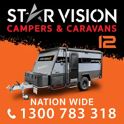 STAR VISION 12 Pop-Top Hybrid Off Road Camper Trailer Caravan • $50990