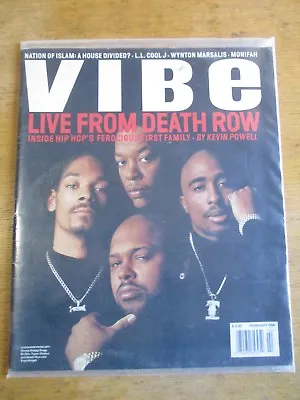 $1299.99 • Buy VIBE MAGAZINE February 1996 Death Row Cover TUPAC SNOOP DOGG DR DRE SUGE KNIGHT