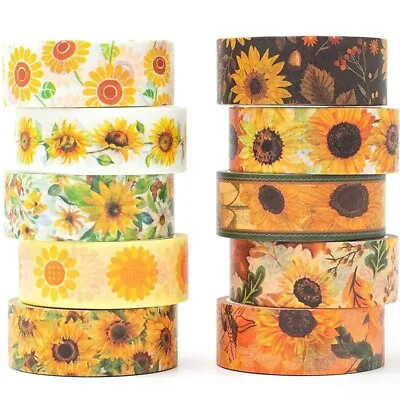 Sunflower Washi Tape Set Decorative Tape • £3.99
