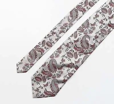 Landisun Mens Multicoloured Paisley Silk Pointed Tie One Size • £4.25