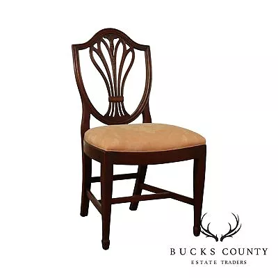 Hepplewhite Style Custom Mahogany Shield Back Side Chair • $295