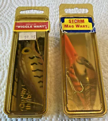 Lot Of 2 Vintage Storm Pre Rapala Mag Wiggle Warts Av56 & Av62 Nib • $70