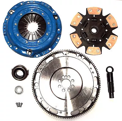 QSC Stage 3 Ceramic Clutch & Chromoly Flywheel Kit Accord Prelude 2.2L 2.3L • $458.05