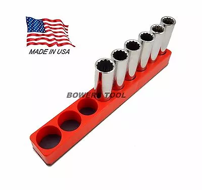 Mechanics Time Saver 1/2 Drive Magnetic Socket Holder SAE Organizer MTS USA • $19.79