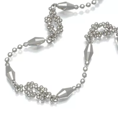 Cut Ball Bead Chain Bracelet 18K 750 White Gold • $534.31