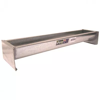 IPetz Galvanised Chicken Trough Food Water Feeder 18 Inch  • $37.32