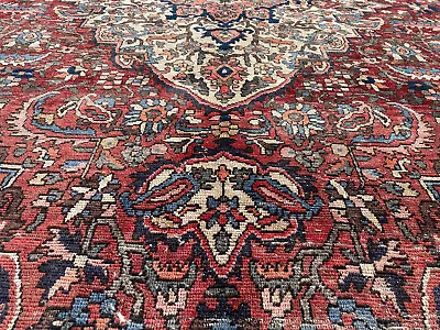 7x10 ANTIQUE WOOL RUG HANDMADE VINTAGE HAND-KNOTTED Fine Oriental 6x9 7x9 6x10 • $1195