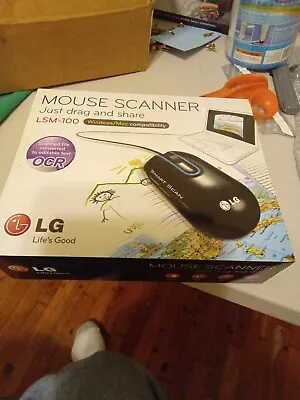 (NEW) LG Smart Scan Black Computer USB 1200 DPI Mouse Model LSM-100 Scanner • $29.95