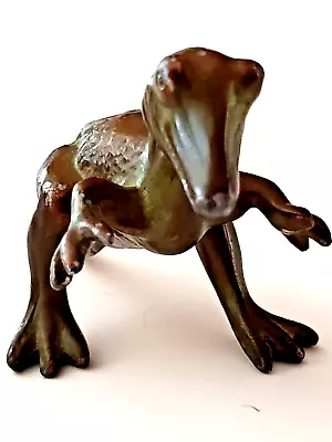 $52 • Buy Vintage SRG Stamped T-Rex Dinosaur Bronze Metal Toy Figurine; Late 1940s