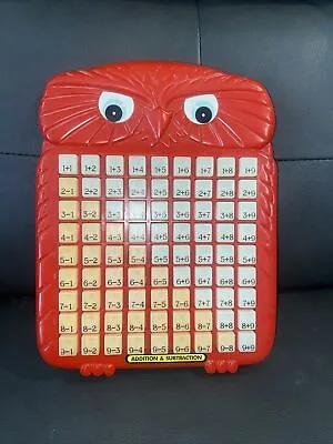 Vtg 1998 Magic Math RandToy Addition Subtraction Owl Press & See Educational Toy • $12