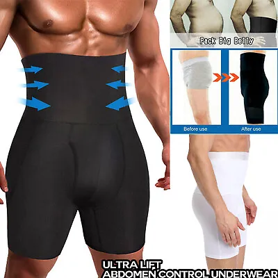 Mens Body Shaper Posture-Improving Tummy Control Compression Boxers Underwear • $4.79