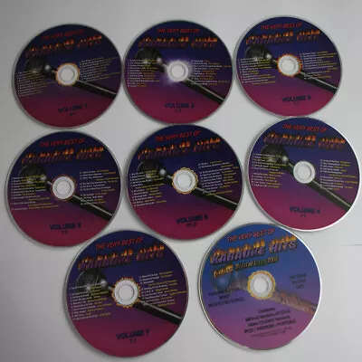 KARAOKE CD+G MOST REQUESTED TRACKS 8 DISC W/MP3 ALL NEW IN WHITE SLEEVES • $24.99