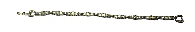 Vintage Art Deco Link Bracelet Rhinestones 6  • $5