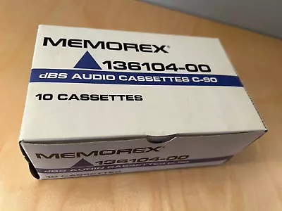 Case Of 10 Memorex Dbs C-90 Audio Cassettes 136104-00 Sealed • $24.99