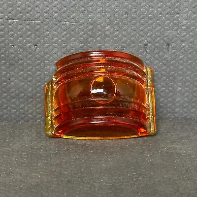 Vintage Amber Half Round Side Marker Lens Glass See Pictures • $9.99