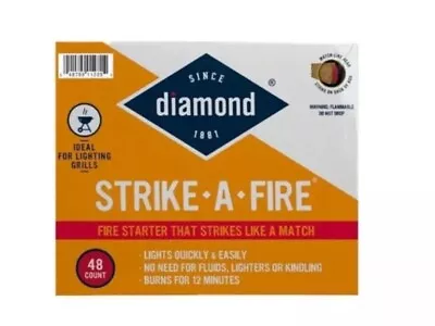 Diamond Strike-A-Fire 240 Count FIRE-STARTERS Kit 5 Boxes Of 48 New • $75