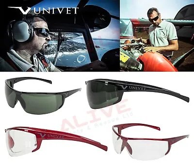 £12.69 • Buy Univet 5X4 Safety Glasses Spectacles Anti-Scratch Anti-Fog UV400 Protection Lens