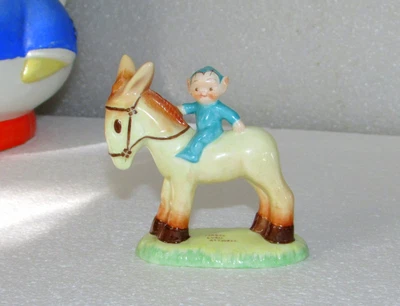 £157.50 • Buy Mabel Lucie Attwell Boo Boo On Donkey Blue Pixie Shelley Figurine  La.26