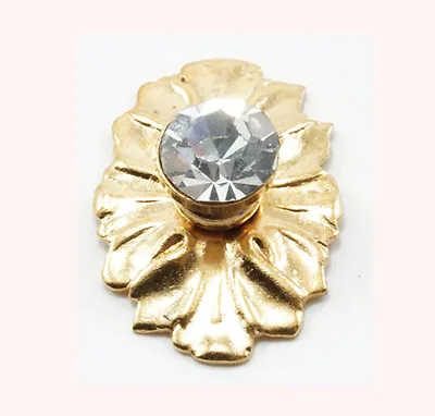 Dollhouse Miniature Crystal Medallion Door Knob In Gold • $4.99