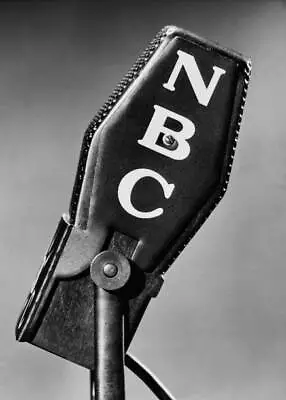 Side View An NBC Radio Broadcast Ribbon Microphone United States Old Photo • $9