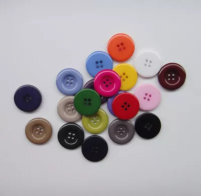 Resin Coat Sewing Buttons DIY 15mm 18mm 20mm 23mm 25mm 28mm 30mm 34mm 38mm • $2.99